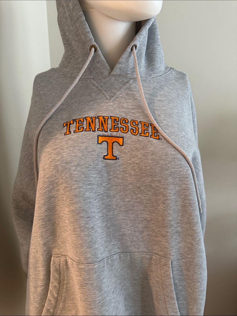 Tennessee Gray Hoodie with Orange Logo